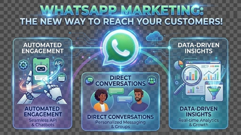 WhatsApp marketing illustration